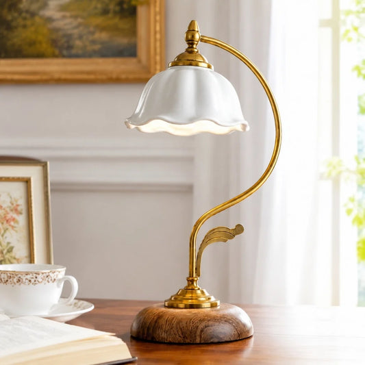 Orinoco Vintage Country Flower Ceramic Table Lamp