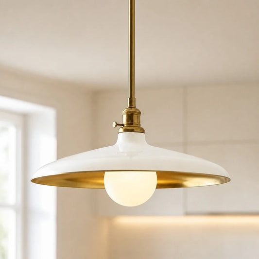 Ansel Farmhouse Metal Pole Pendant Light