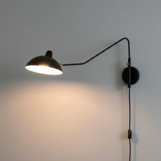 Rosalie Modern Curved Arm Adjustable Wall Sconce