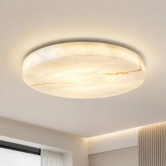 Runa Modern Round Resin Flush Mount Ceiling Light