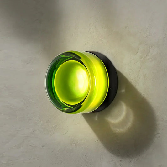 Souta Modern Dome LED Glass Dimple Wall Sconce