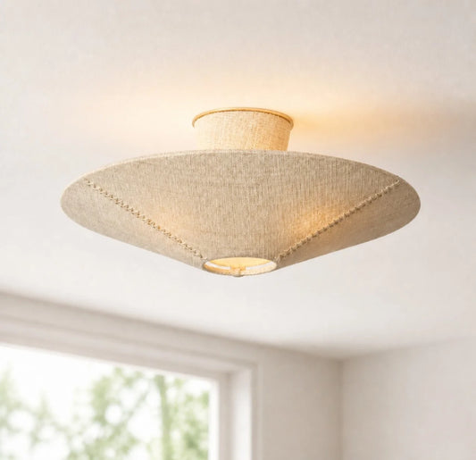 Stacy Modern Weave Semi Flush Mount Ceiling Light