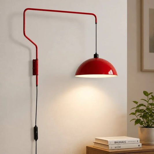 Thea Modern Hemisphere Folding Retractable Wall Light