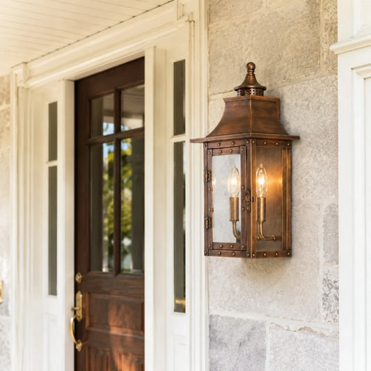 Tuulia Industrial Metal Outdoor Wall Sconce