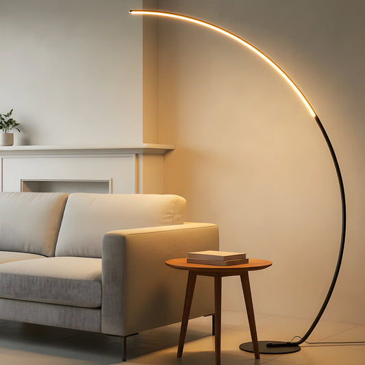 Ultra Bright 2000LM Dimmable Arc LED Floor Lamp with Remote Controls