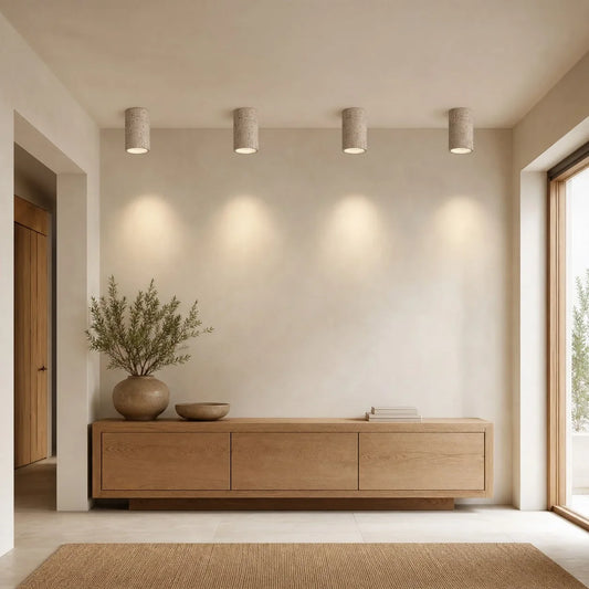 Tallulah Modern Wabi-Sabi Cylinder Ceiling Light