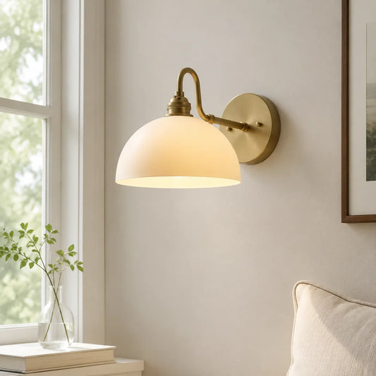 Yago Modern Metal Bowl Wall Sconce