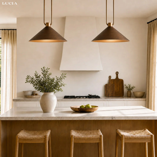 Zane Industrial Metal Cone Pendant Light