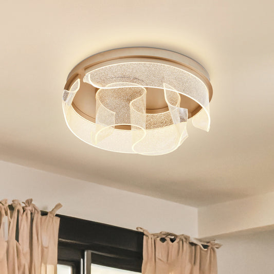 Anton Rustic Metal LED Round Ceiling Light